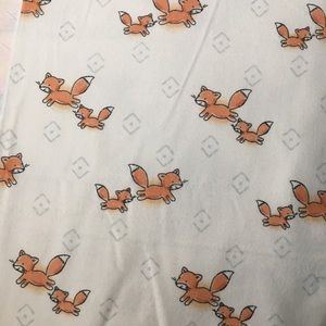 Fox reusable flannel face mask with filter pocket